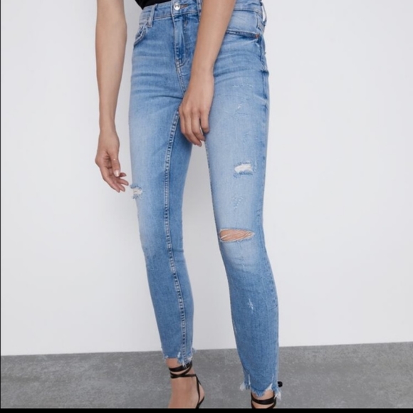 ZARA THE MULTIDAMAGES SKINNY JEANS - Picture 8 of 13